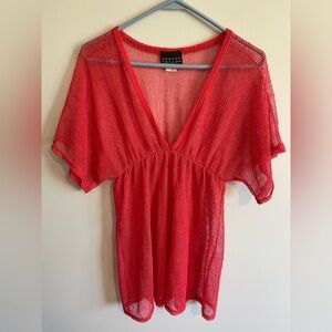 Vintage Made in USA Jordan Taylor Coral Swim Coverup